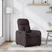 Fauteuil verstelbaar stof donkerbruin