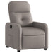 Fauteuil verstelbaar stof taupe