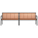 Tuinbank 231 cm hout en gepoedercoat staal bruin