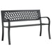 Tuinbank 120 cm staal zwart