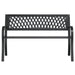 Tuinbank 120 cm staal zwart