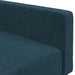 Slaapbank 2-zits fluweel blauw