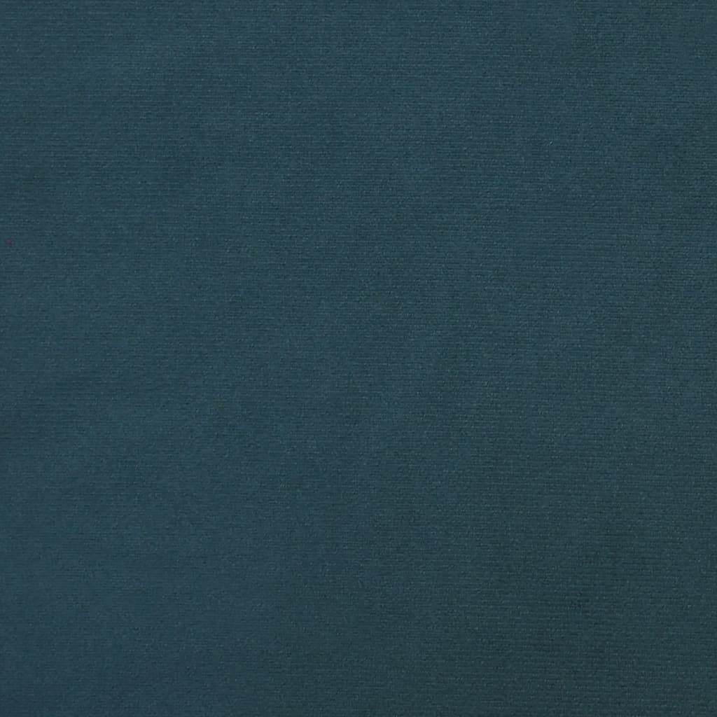 Slaapbank 2-zits fluweel blauw