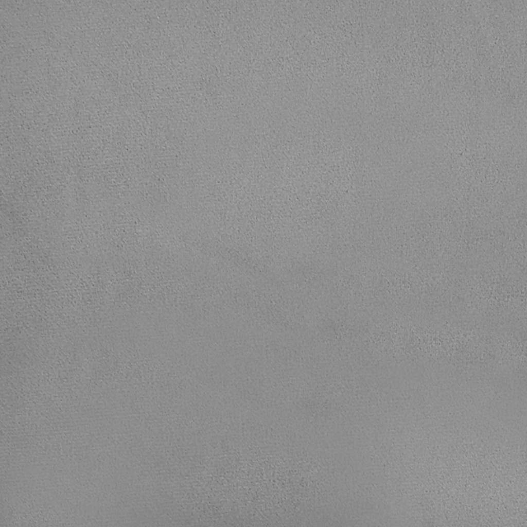 Slaapbank 2-zits fluweel lichtgrijs