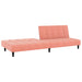 Slaapbank 2-zits fluweel roze