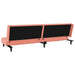 Slaapbank 2-zits fluweel roze