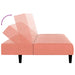 Slaapbank 2-zits fluweel roze