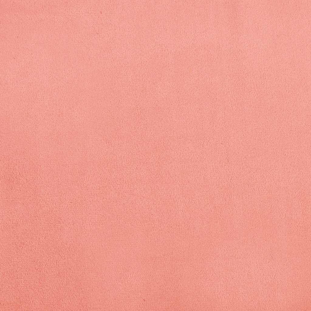 Slaapbank 2-zits fluweel roze