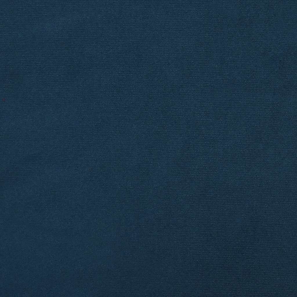 Slaapbank 2-zits fluweel blauw
