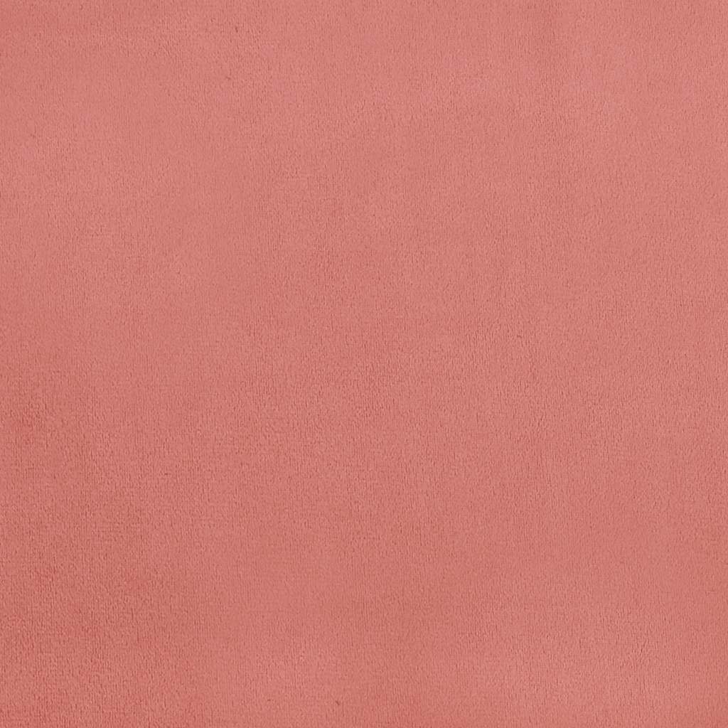 Slaapbank 2-zits fluweel roze