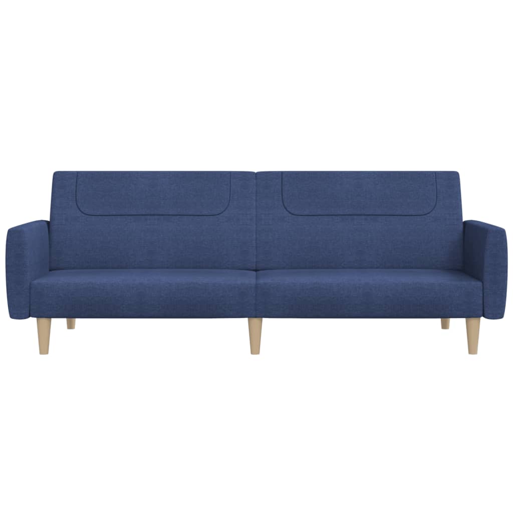 Slaapbank 2-zits stof blauw