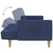 Slaapbank 2-zits stof blauw