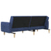 Slaapbank 2-zits stof blauw