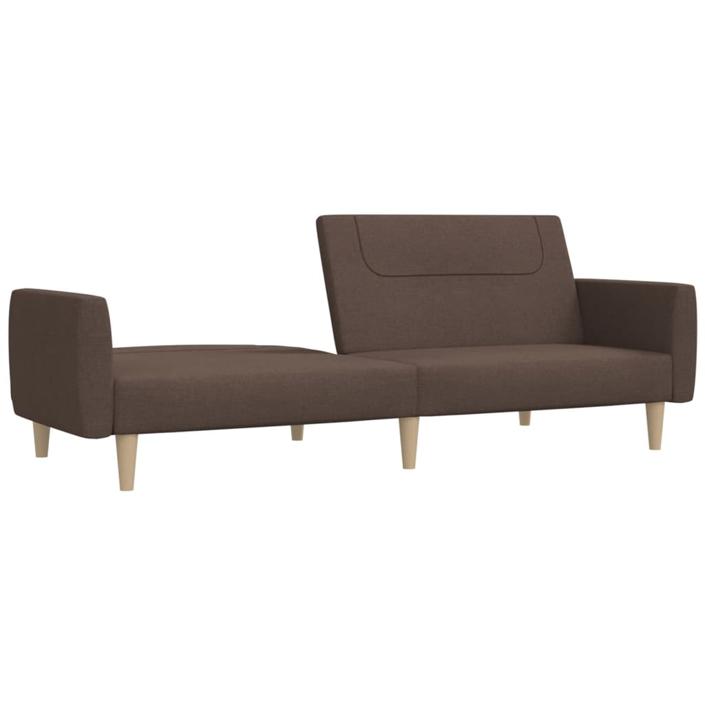 Slaapbank 2-zits stof taupe