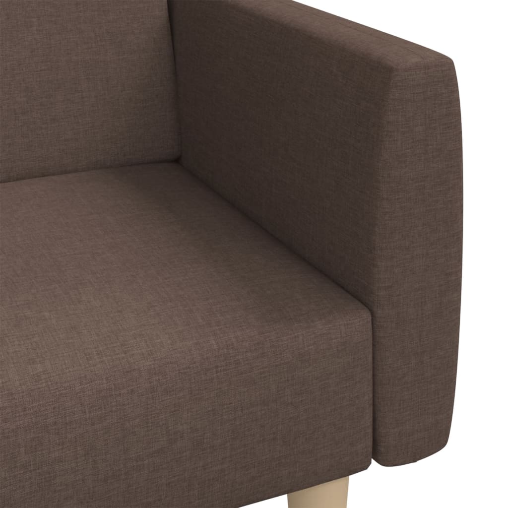 Slaapbank 2-zits stof taupe
