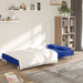 Slaapbank 2-zits met 2 kussens stof blauw