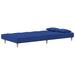 Slaapbank 2-zits met 2 kussens stof blauw