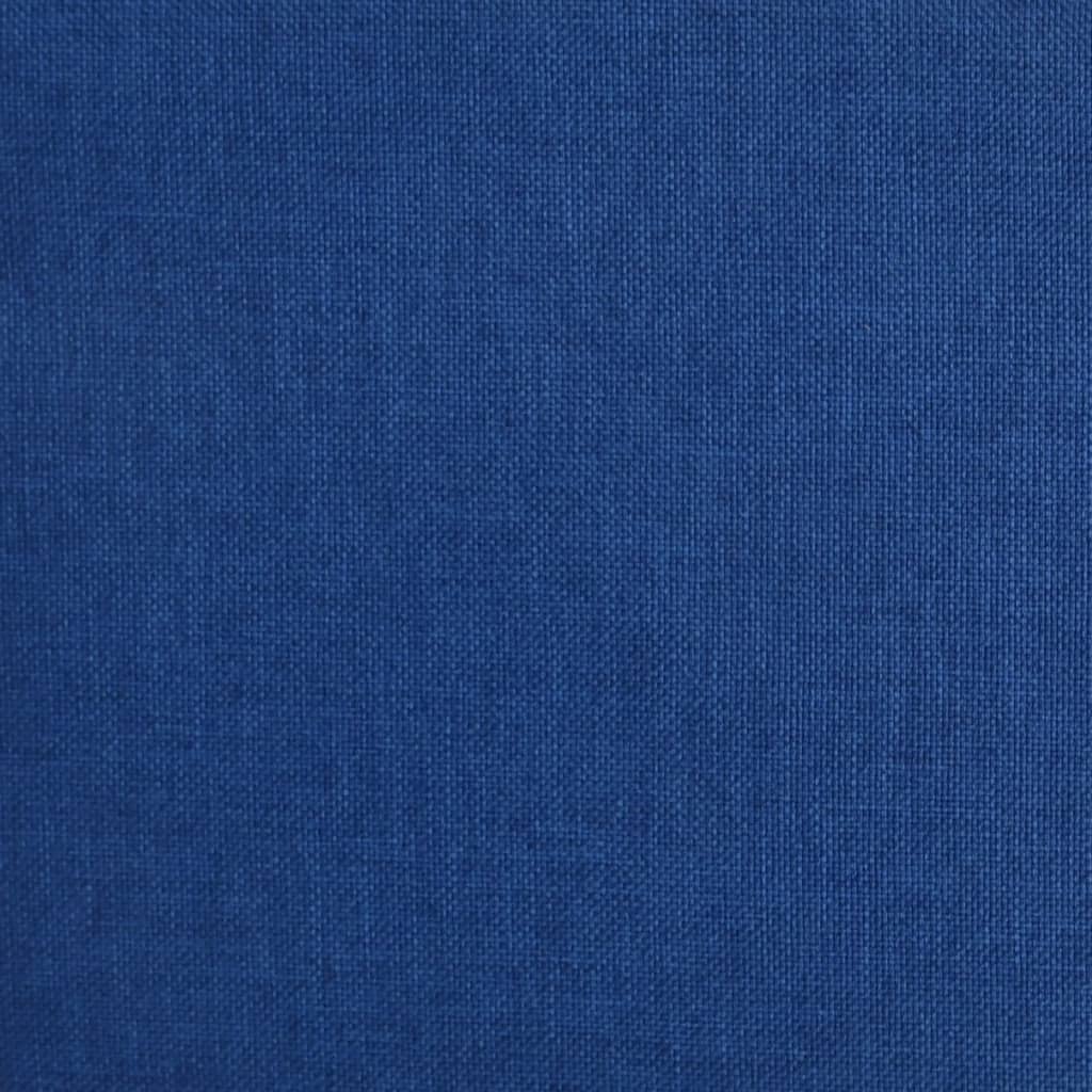 Slaapbank 2-zits met 2 kussens stof blauw