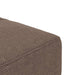 Slaapbank 2-zits met 2 kussens stof taupe
