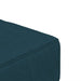 Slaapbank 2-zits met 2 kussens fluweel blauw