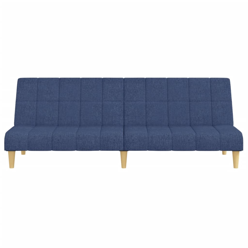 Slaapbank 2-zits stof blauw