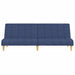 Slaapbank 2-zits stof blauw