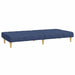 Slaapbank 2-zits stof blauw