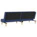 Slaapbank 2-zits stof blauw