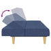 Slaapbank 2-zits stof blauw