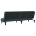 Slaapbank 2-zits fluweel blauw