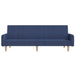 Slaapbank 2-zits stof blauw