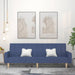 Slaapbank 2-zits stof blauw