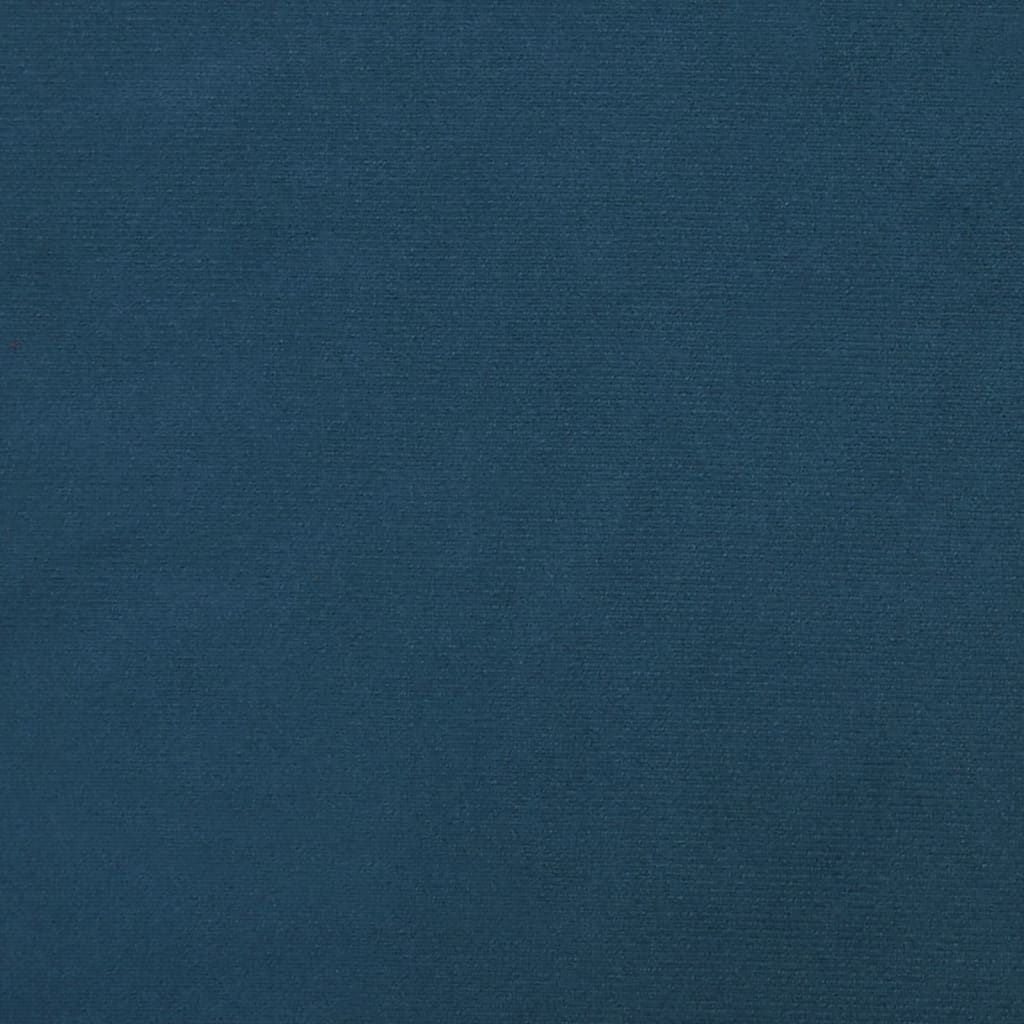 Slaapbank 2-zits fluweel blauw