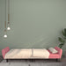Slaapbank 2-zits fluweel roze