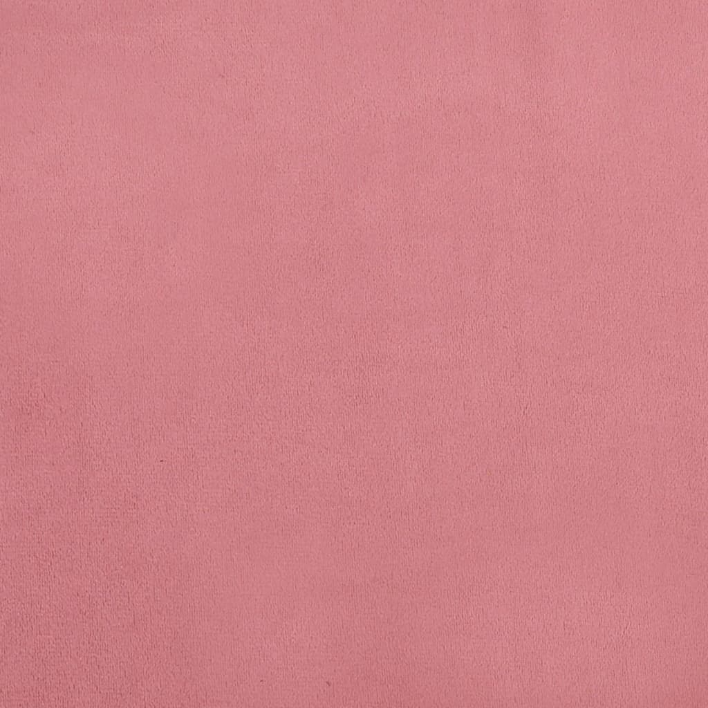 Slaapbank 2-zits fluweel roze