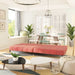 Slaapbank 2-zits fluweel roze