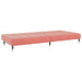 Slaapbank 2-zits fluweel roze