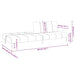 Slaapbank 2-zits fluweel roze