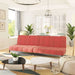 Slaapbank 2-zits fluweel roze