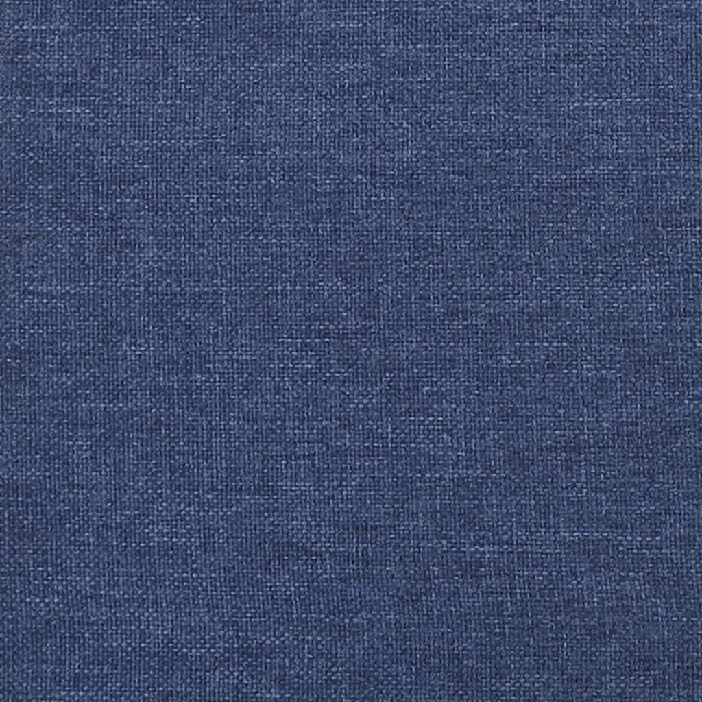 Slaapbank 2-zits met 2 kussens stof blauw