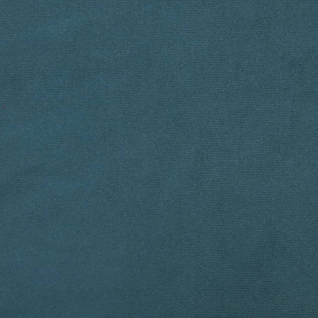 Slaapbank 2-zits met 2 kussens fluweel blauw
