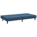 Slaapbank 2-zits fluweel blauw