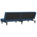 Slaapbank 2-zits fluweel blauw