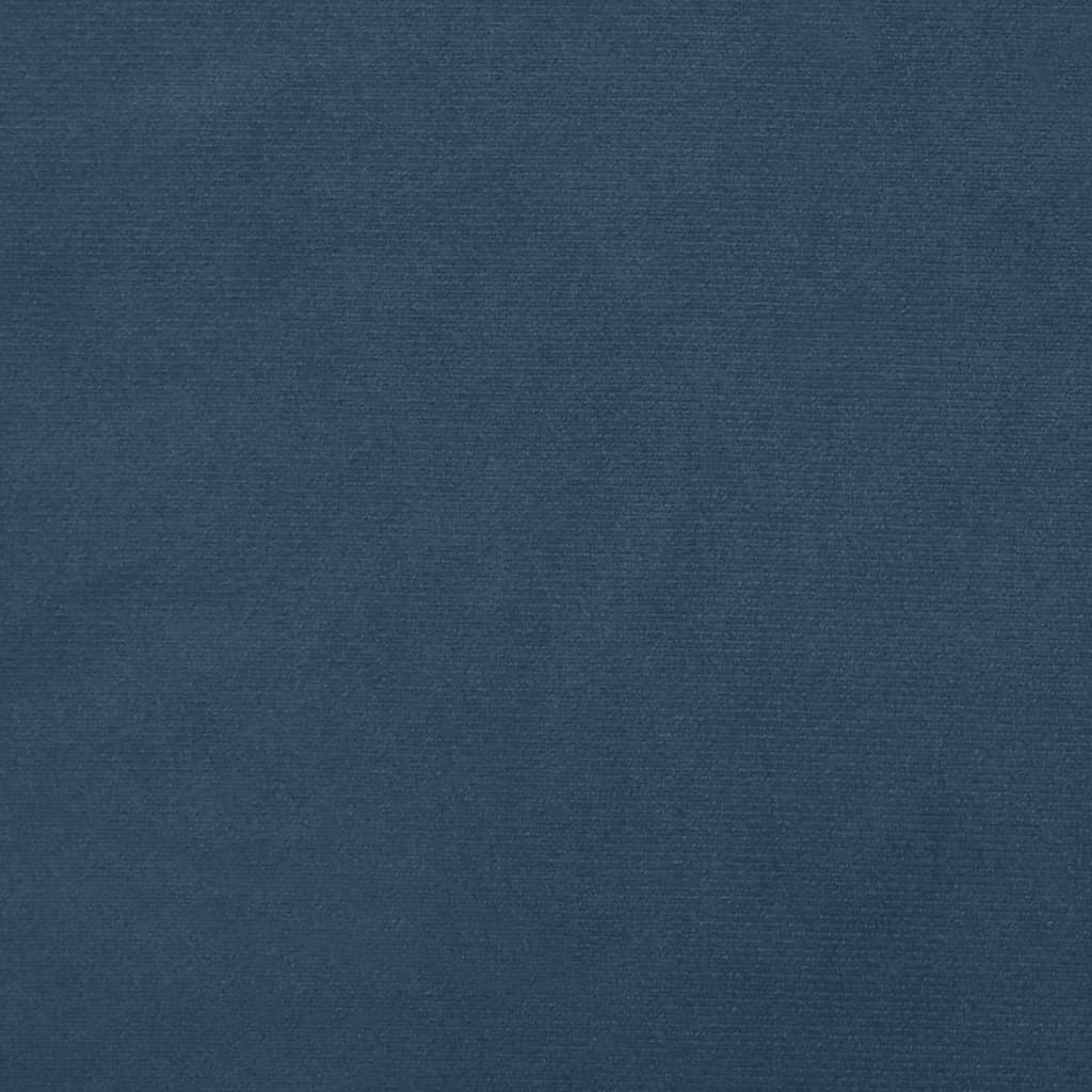Slaapbank 2-zits fluweel blauw