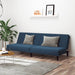 Slaapbank 2-zits fluweel blauw