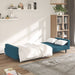 Slaapbank 2-zits fluweel blauw