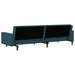 Slaapbank 2-zits fluweel blauw