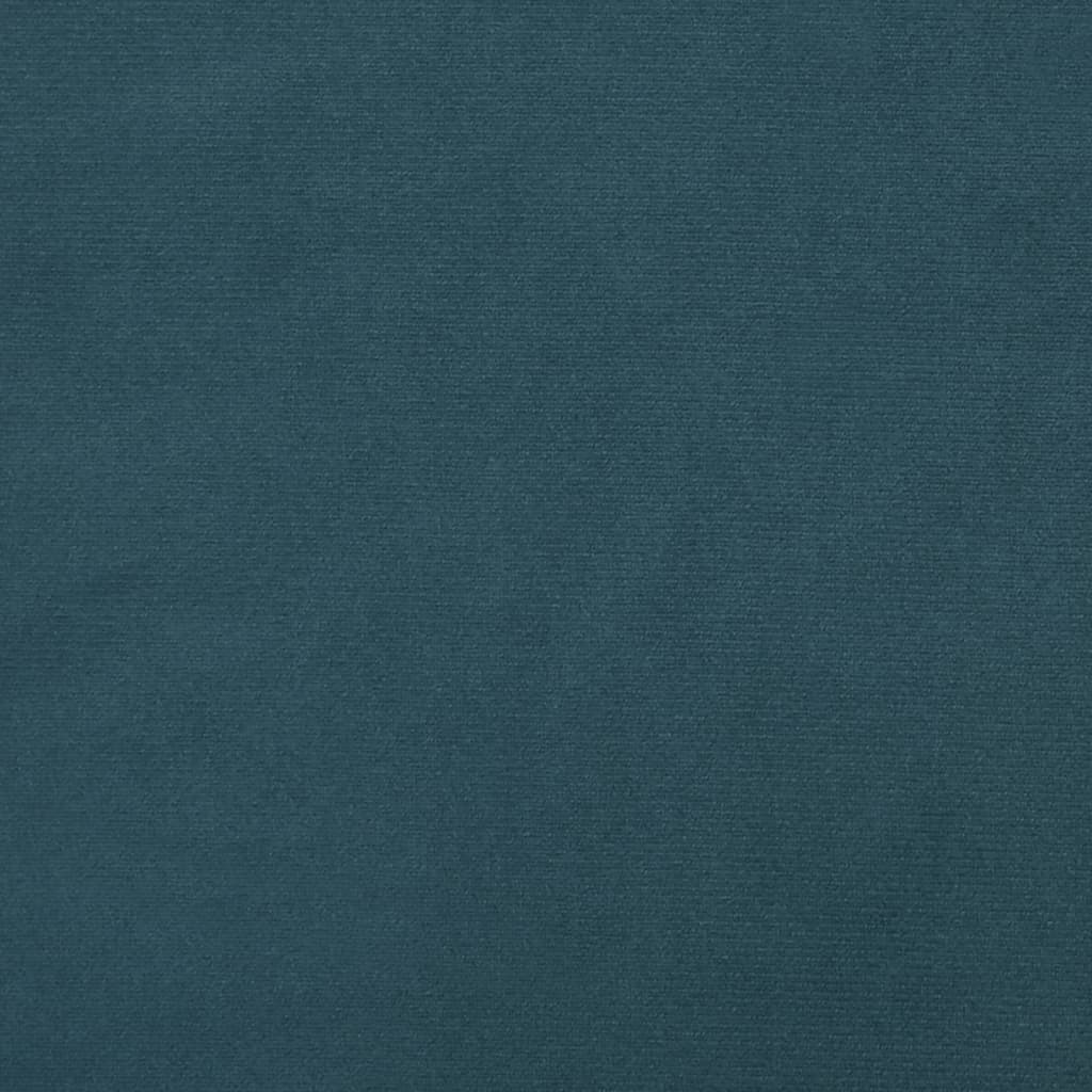 Slaapbank 2-zits fluweel blauw