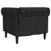 Fauteuil Chesterfield-stijl stof zwart
