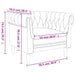 Fauteuil Chesterfield-stijl stof donkergroen